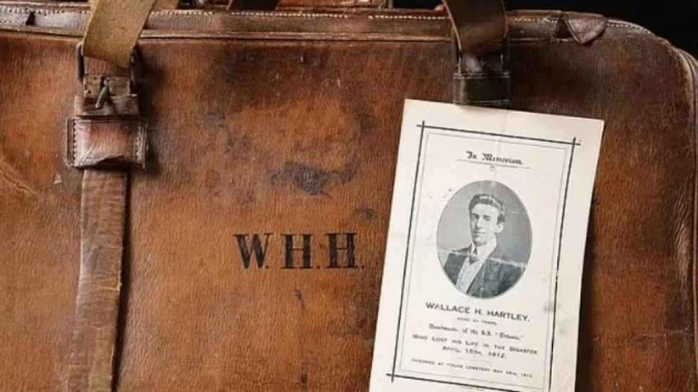 La maleta donde se guardó el histórico violín del Titanic