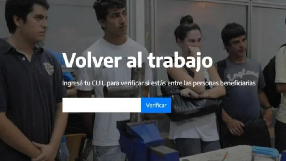 El Gobierno confirm� la duraci�n del programa Volver al Trabajo