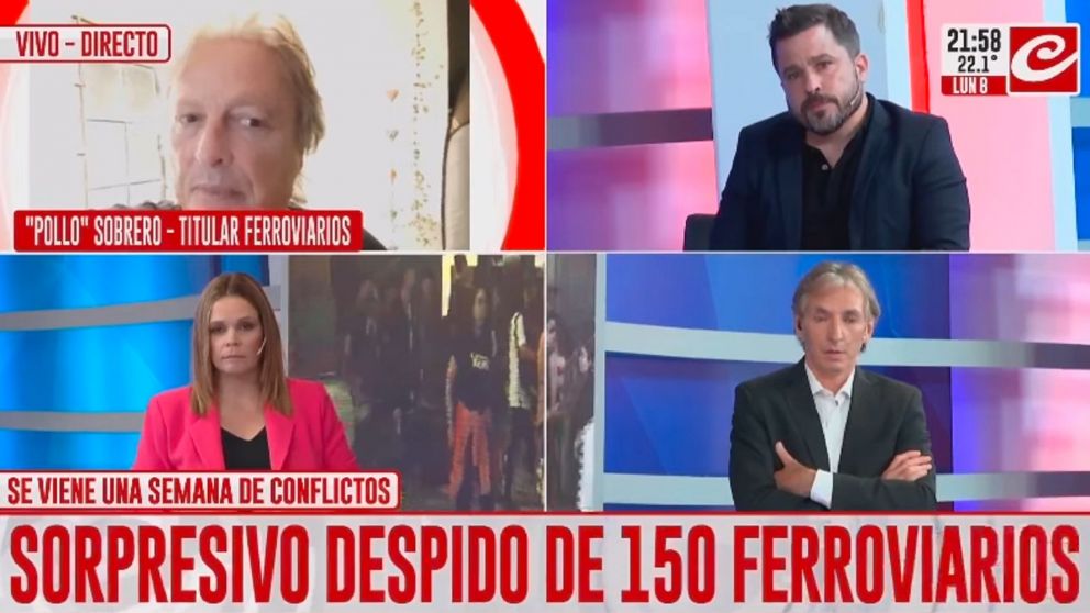 Sobrero advirtió que si hay despidos en el Tren Sarmiento se paralizará el servicio.