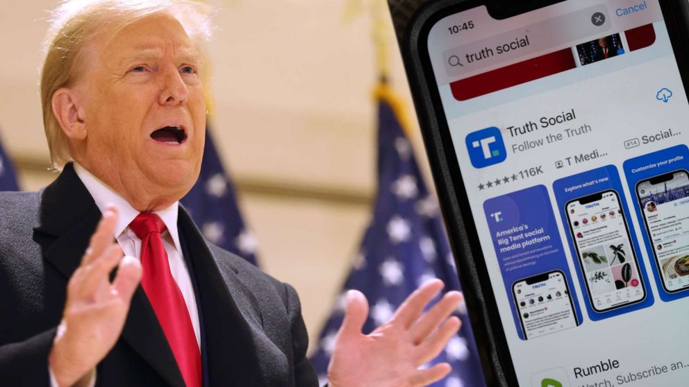 Truth Social, la red social de Trump, comenzó con el pie derecho en el mercado de acciones