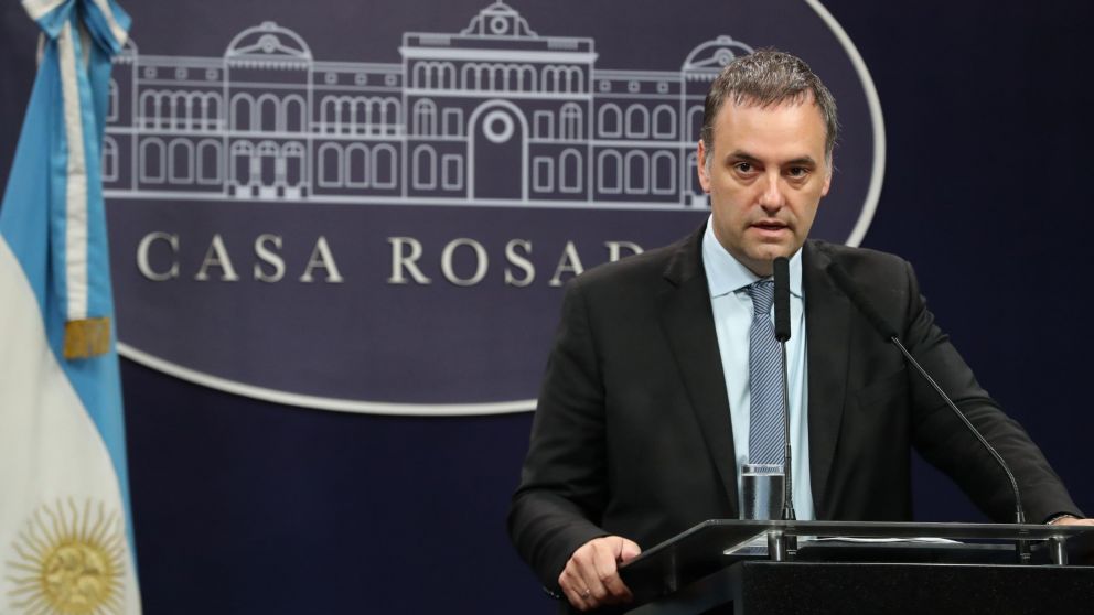 El vocero presidencial Manuel Adorni