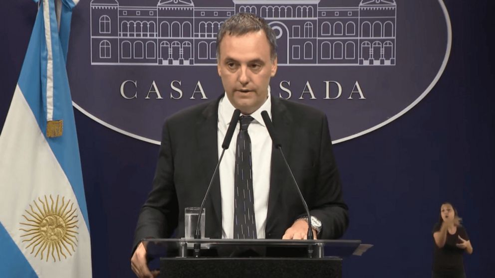 El vocero presidencial, Manuel Adorni