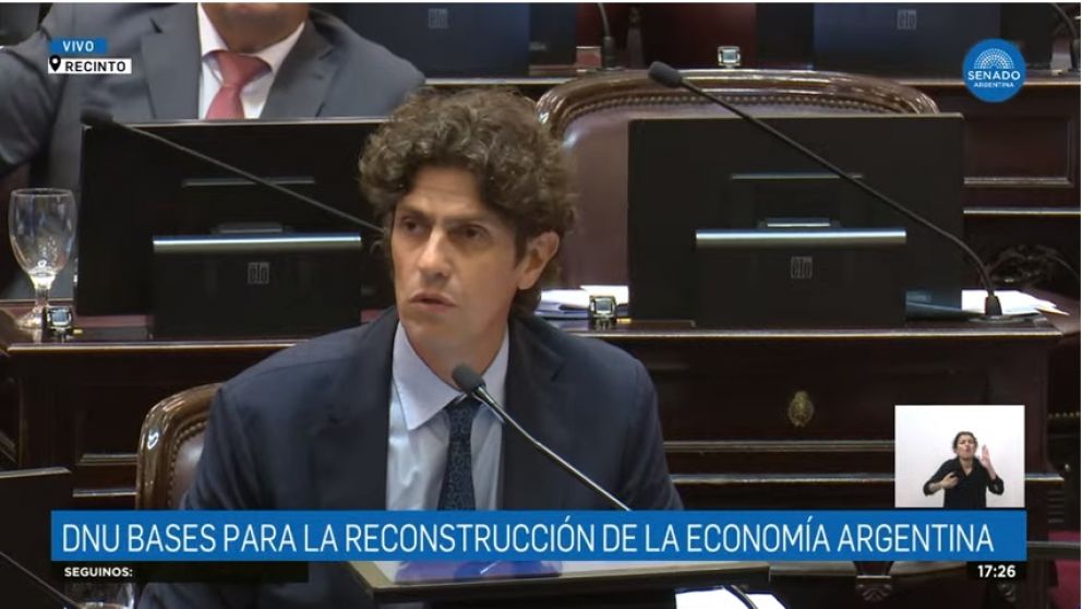 Martín Lousteau, el senador más cuestionado por el voto en contra al DNU