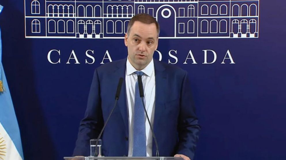 El vocero presidencial, Manuel Adorni