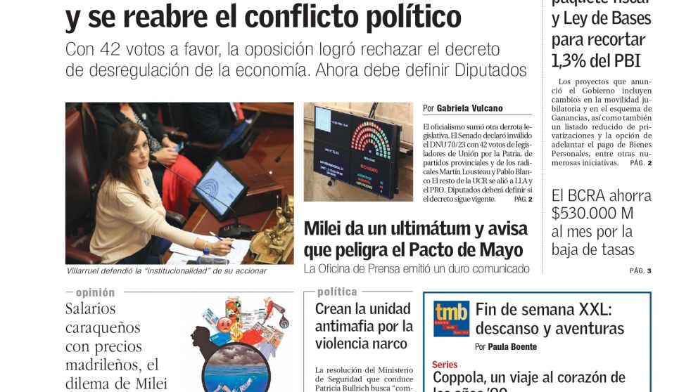 La tapa de BAE Negocios