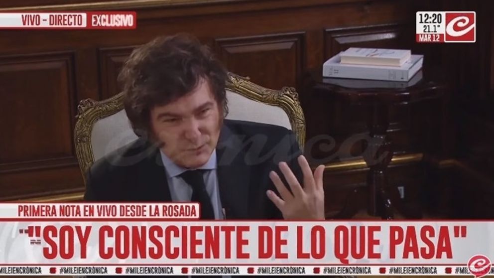Javier Milei con Chiche Gelblung