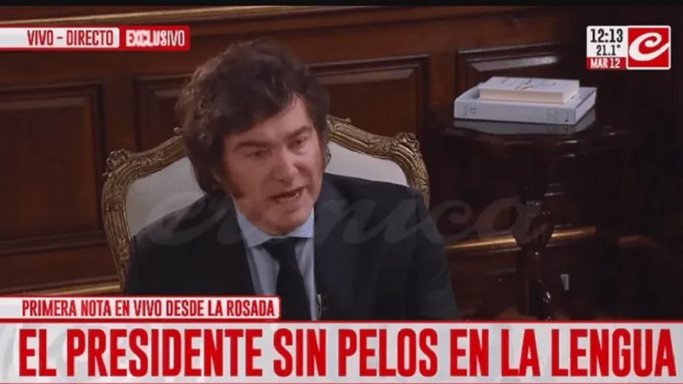 Primera nota en vivo desde Casa Rosada