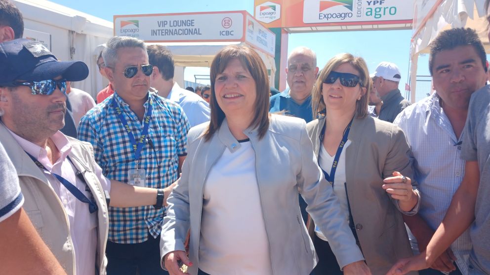 Patricia Bullrich en Expoagro