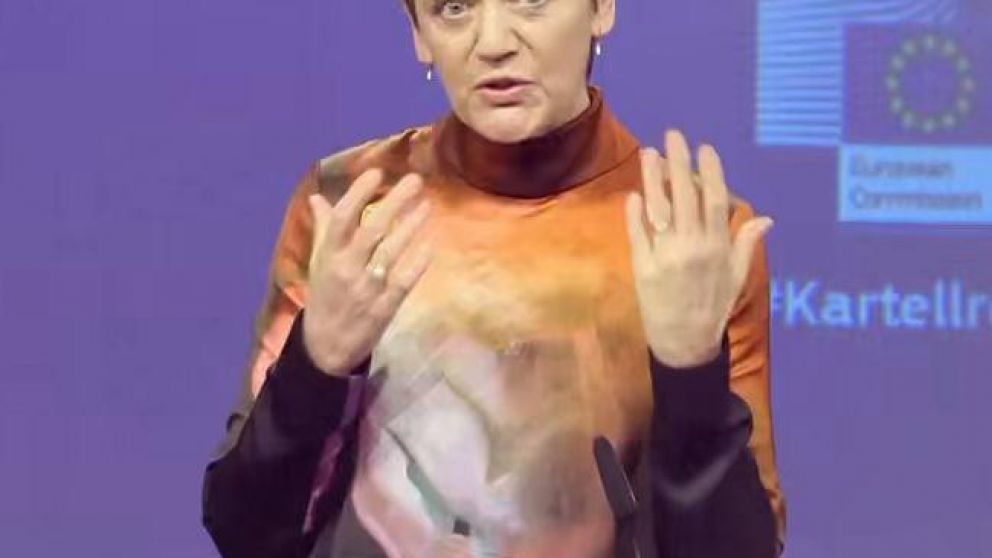 Margrethe Vestager, vicepresidenta de la Comisi�n Europea
