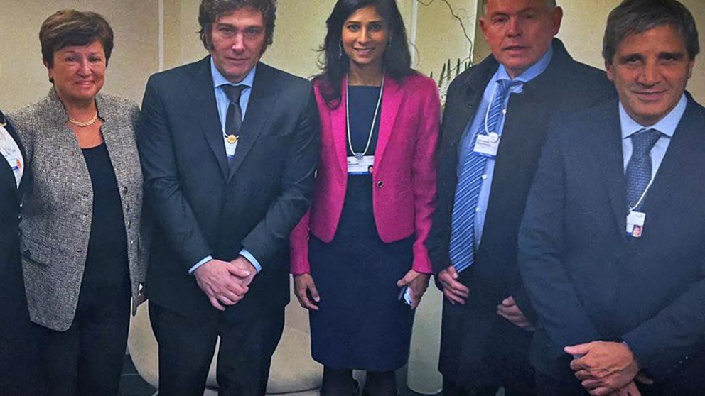 Caputo tuvo su primer encuentro con la directora del FMI en enero durante el foro de Davos