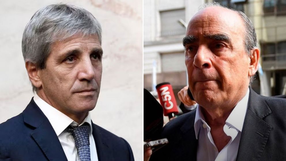 El ministro de Economía, Luis Caputo, y el ministro de Interior, Guillermo Francos, clave en la negociación con las provincias