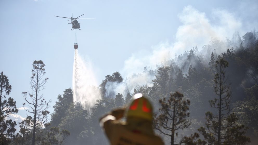 Incendio forestal en Chubut