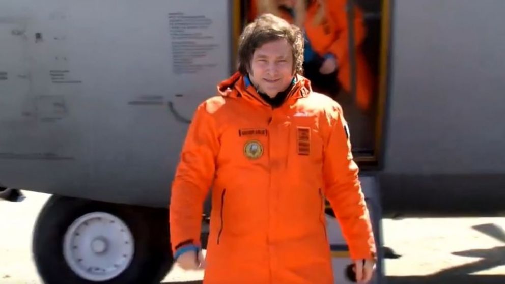 Javier Milei en la Antártida