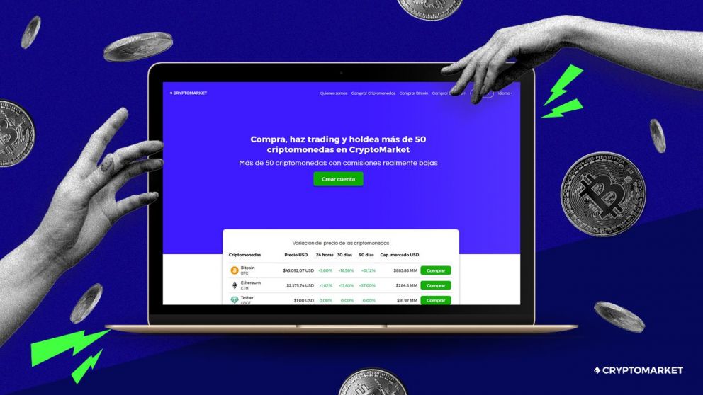 CryptoMarket: invierte en criptomonedas en la plataforma más segura y confiable de LATAM