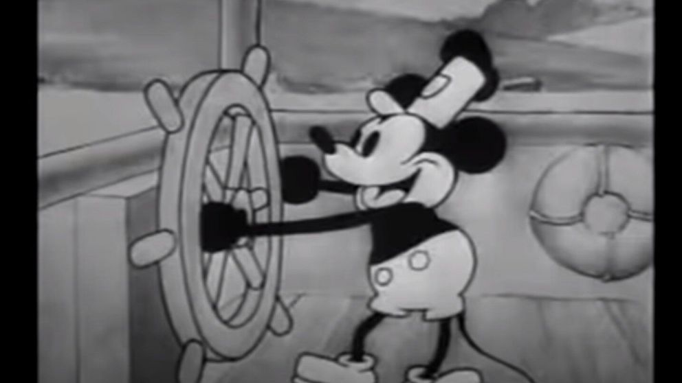 Mickey Mouse apareció por primera vez en el corto "Steamboat Willie"