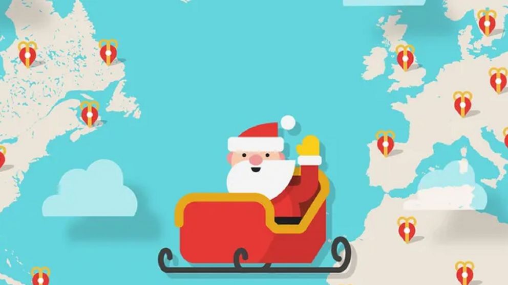 Seguí el recorrido de Papá Noel en tiempo real