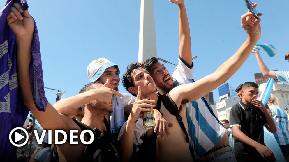 Argentina campeón en las calles