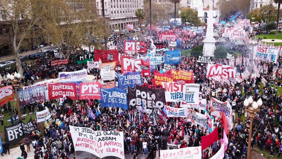 Más de 250 organizaciones marcharán el miércoles contra el ajuste de Milei.