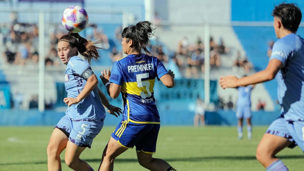 Fútbol femenino: Boca se impuso a Belgrano en la primera final de la Copa de la Liga