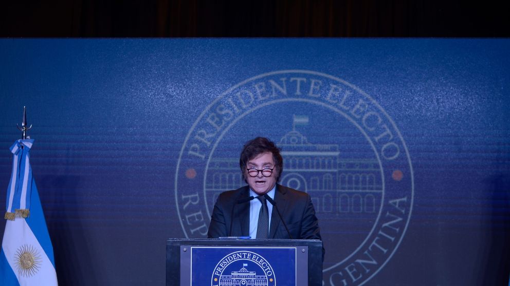 Javier Milei, electo el domingo 19 de noviembre (Fernando Pérez Re)