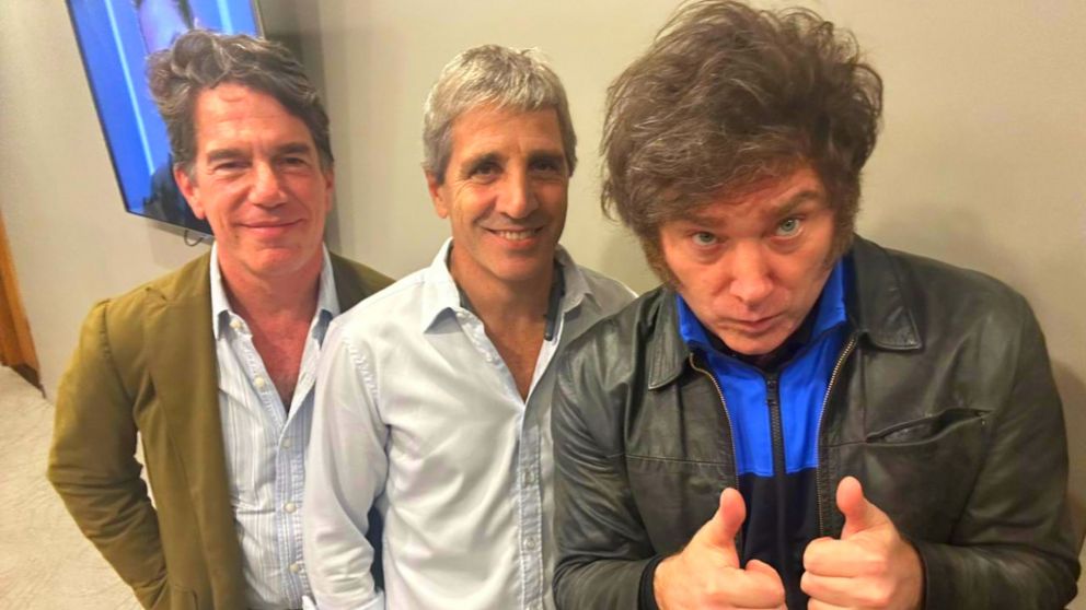 Milei con funcionarios de la Casa Blanca, del FMI y del Tesoro