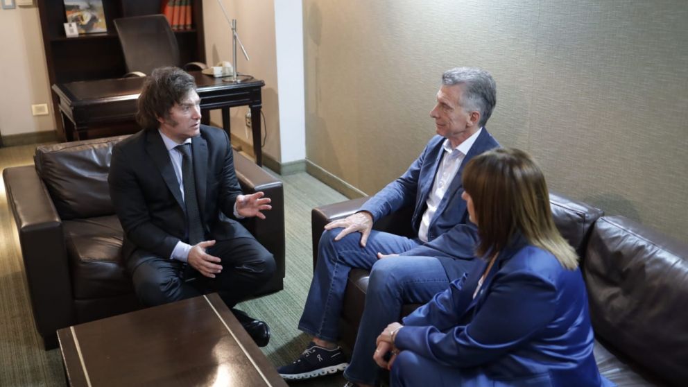 Milei ya había estado reunido con Macri el domingo a la noch. También estuvo Bullrich