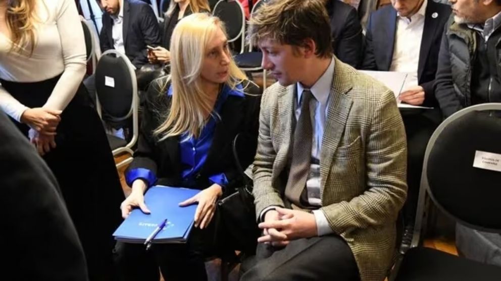 Karina Milei y Santiago Caputo