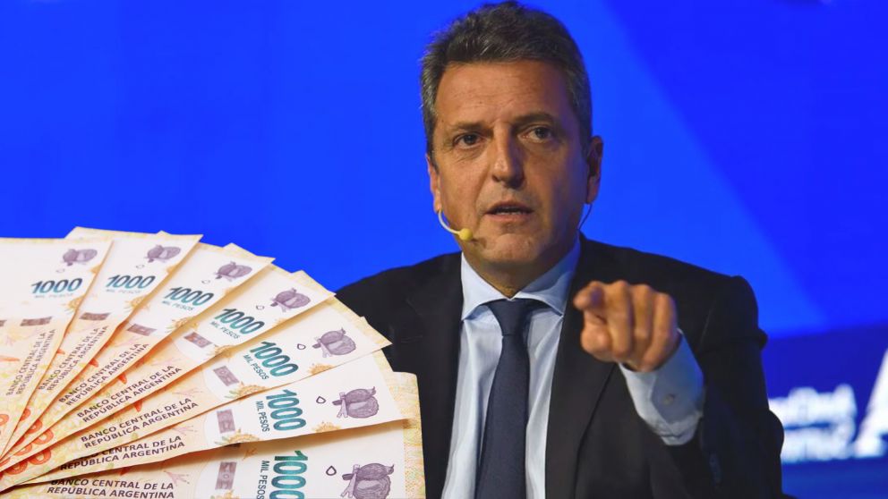 El bono fue confirmado por el ministro de Economía, Sergio Massa