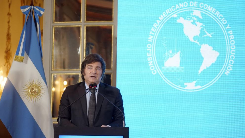Milei disertó ante el sector empresarial