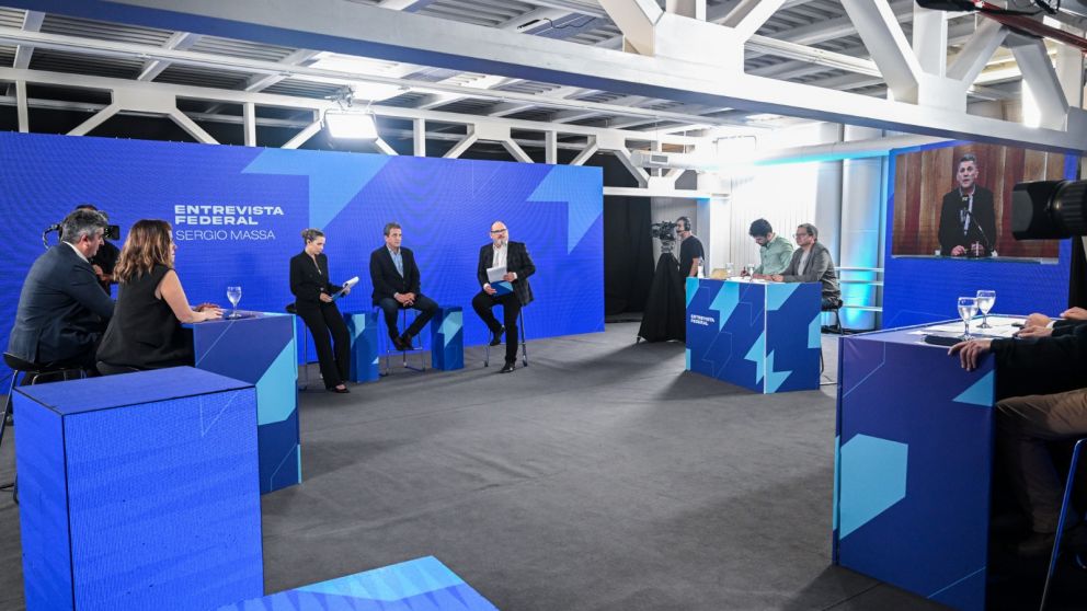 Sergio Massa dialogó con medios provinciales en la Primera Entrevista Federal