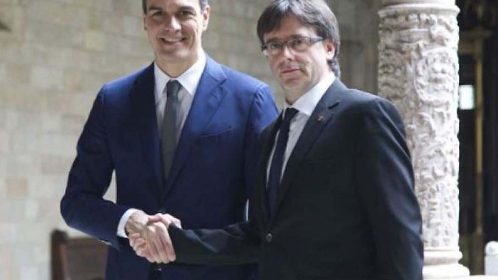 S�nchez y Puigdemont en una imagen de a�os atr�s