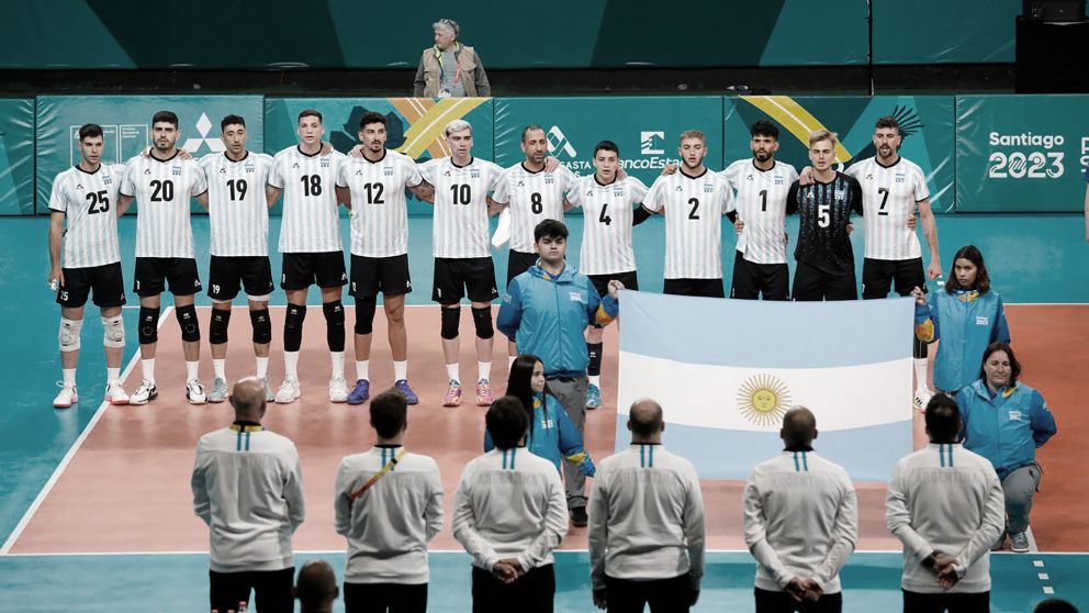 Debut con victoria para el seleccionado masculino de vóleibol argentino en los Juegos Panamericanos Santiago 2023