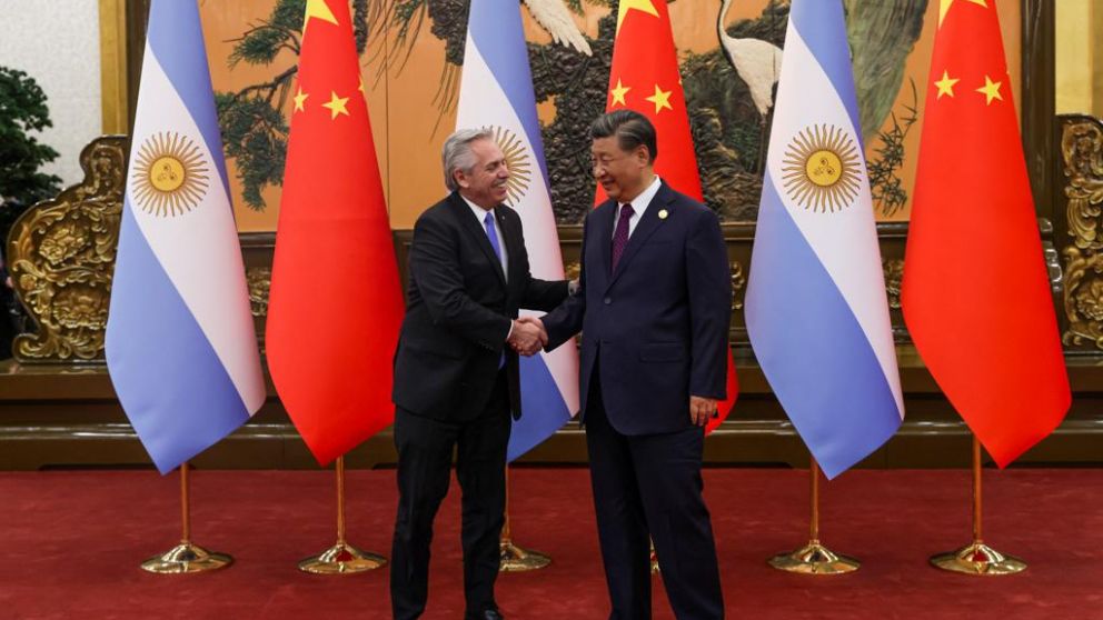 Alberto Fernández y Xi Jinping