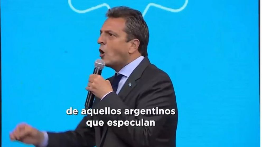 Massa: "Van a empezar a ver las peores miserias de los que especulan con el ahorro"