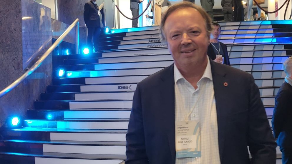 Juan Nápoli, el presidente del Banco De Valores y organizador del almuerzo