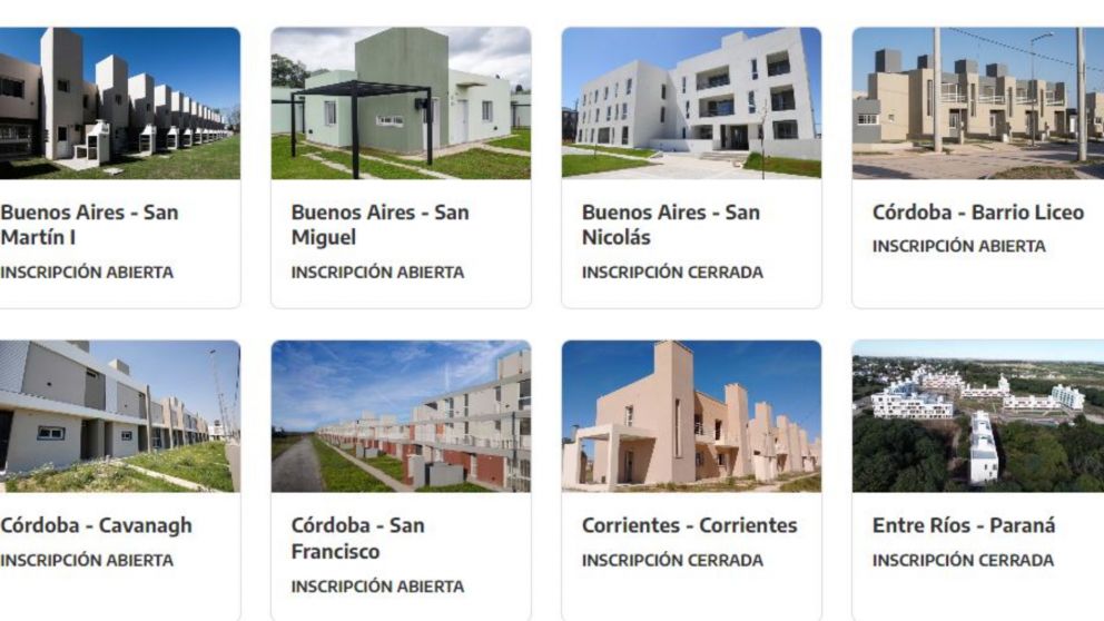 Mirá todos los Desarrollos Urbanísticos para acceder a tu vivienda