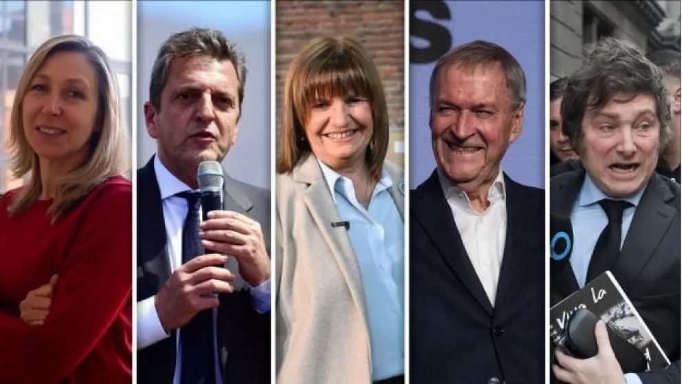 Myriam Bregman, Sergio Massa, Patricia Bullrich, Juan Schiaretti y Javier Milei, protagonistas del primera debate este domingo