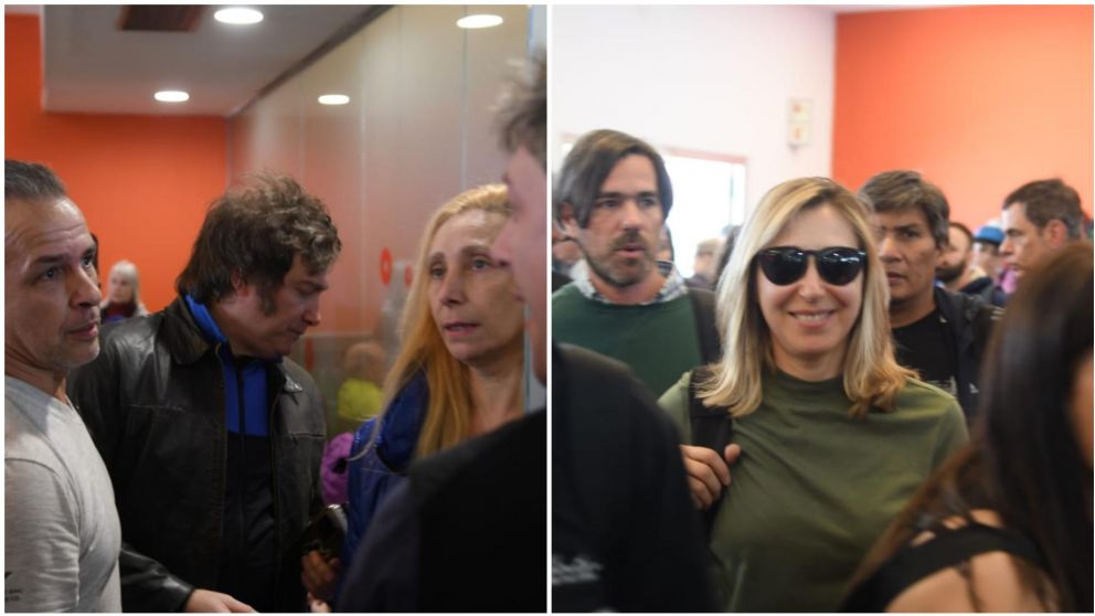 Debate presidencial: Milei y Bregman viajaron "juntos" a Santiago del Estero. (Rubén Paredes/Crónica)