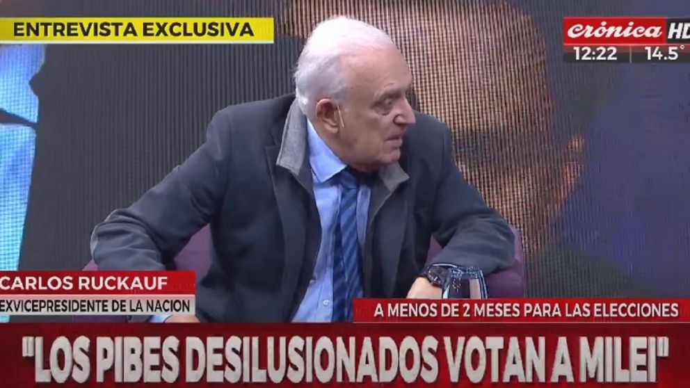 Carlos Ruckauf en Crónica HD