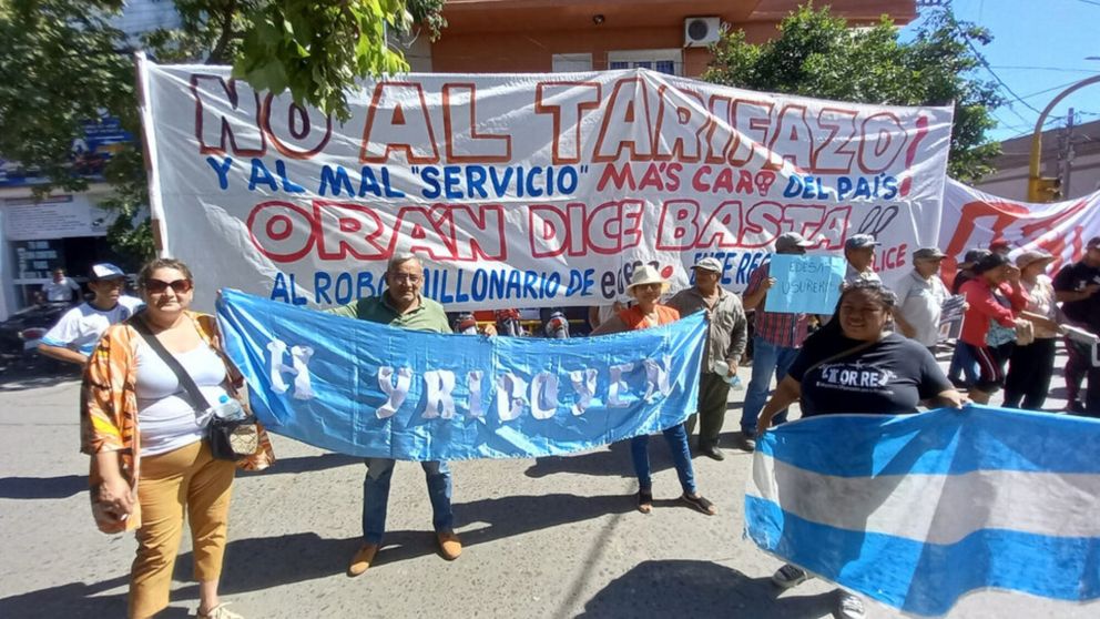 Los vecinos de Orán protestas hace nueve meses contra un tarifazo en la energía eléctrica.