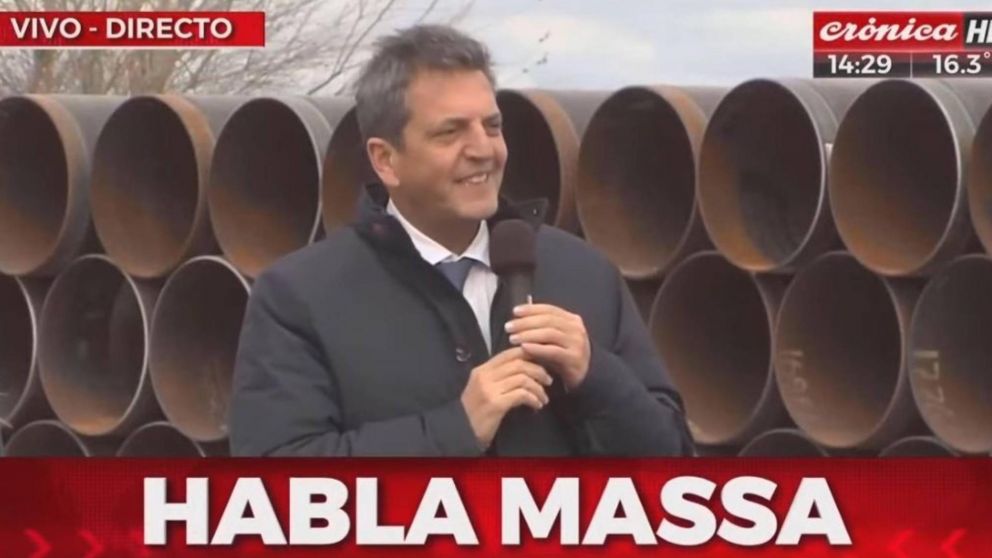 Massa lanzó licitación de las obras de Reversión del Gasoducto Norte en la localidad cordobesa de Tío Pujio