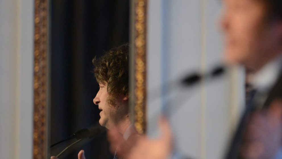 Los empresarios recibieron con un silencio inquietante a Javier Milei. Foto: Hernán Nersesian