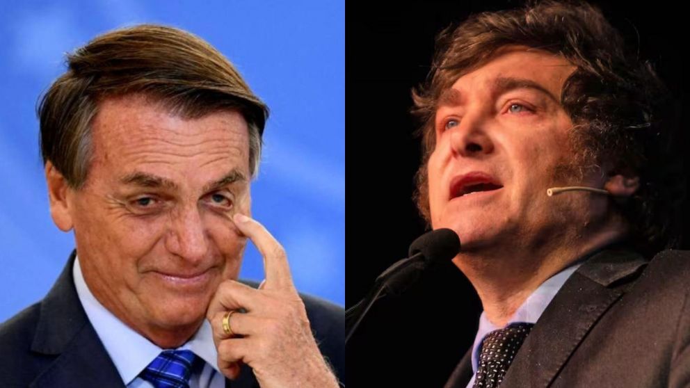 Jair Bolsonaro respaldó a Javier Milei camino a las PASO