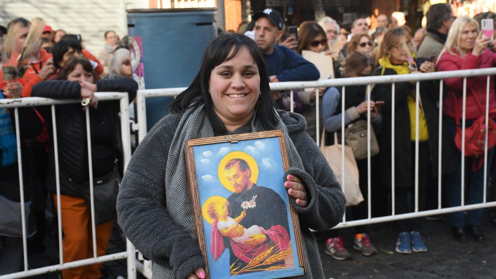 Una multitud se acercó al santuario de Liniers