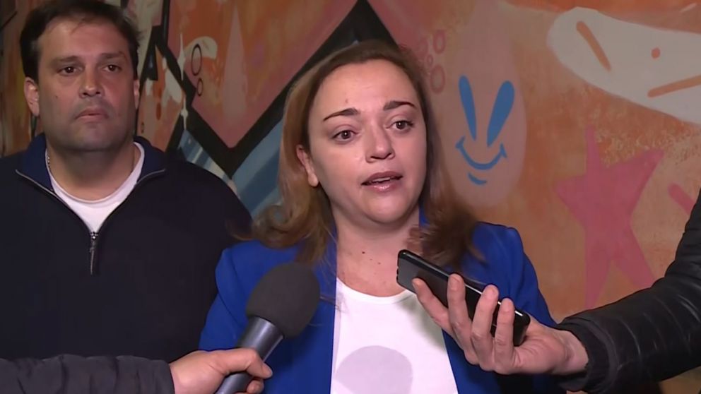 Cecilia Moreau estuvo presente en el Club Florentino Ameghino de Sáenz Peña, partido de Tres de Febrero.