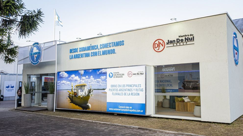 Puertos y vías navegables: Jan De Nul muestra su trabajo en la Rural