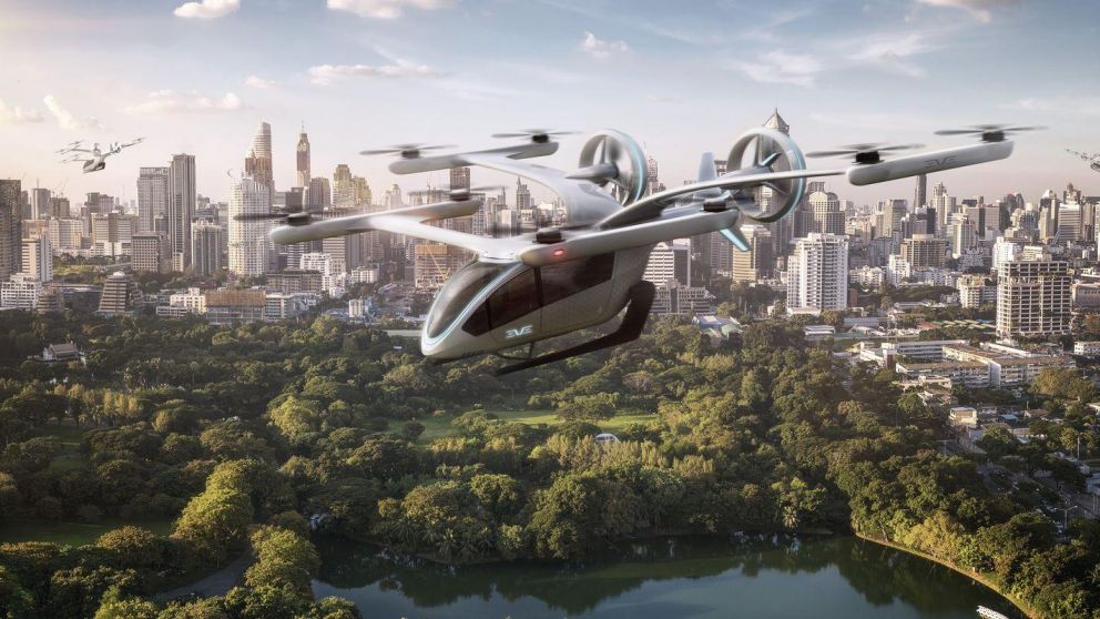 Las primeras entregas de autos voladores de Eve se esperan para 2026