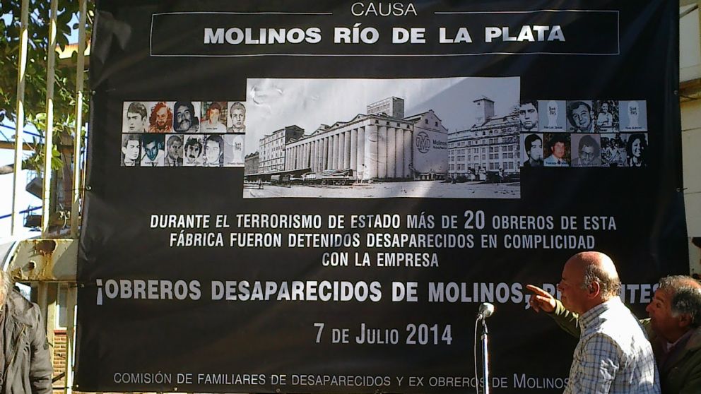 Una lucha histórica de los hijos de los obreros desaparecidos en la planta de Molinos Río de la Plata