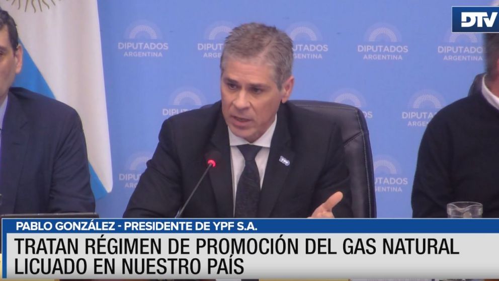 El titular de YPF defendi� el r�gimen de promoci�n del Gas Natural Licuado