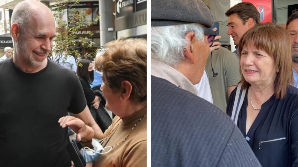 Larreta y Bullrich recorrieron el conurbano bonaerense